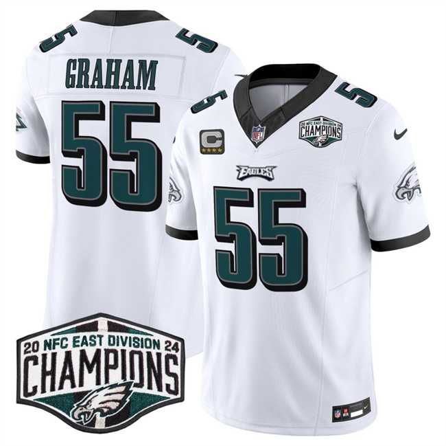 Men's Philadelphia Eagles #55 Brandon Graham White 2024 NFC East Champions F.U.S.E. Vapor Untouchable Limited Stitched Jersey,We sell and wholesale Men's Philadelphia Eagles #55 Brandon Graham White 2024 NFC East Champions F.U.S.E. Vapor Untouchable Limited Stitched Jersey on line form chian!